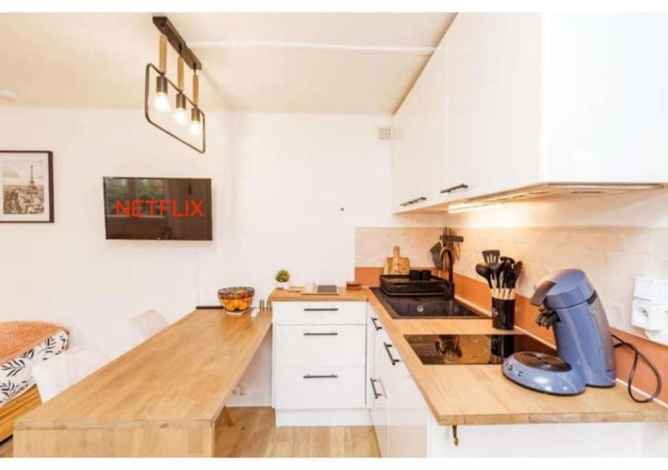 Charmant Studio Lumineux Calme Asnieres-sur-Seine Bagian luar foto