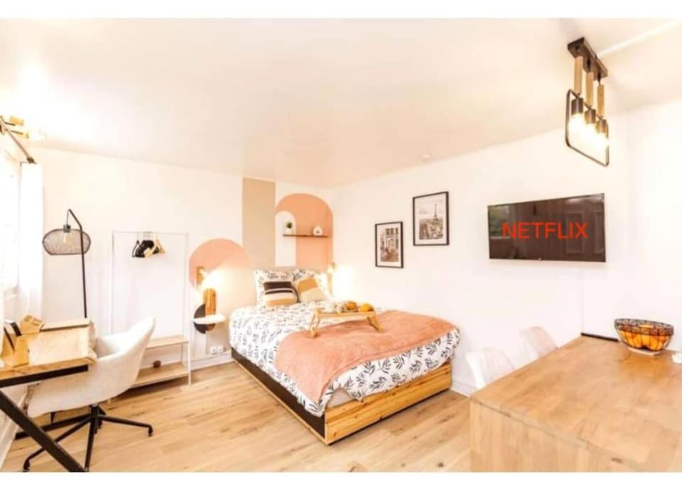 Charmant Studio Lumineux Calme Asnieres-sur-Seine Bagian luar foto